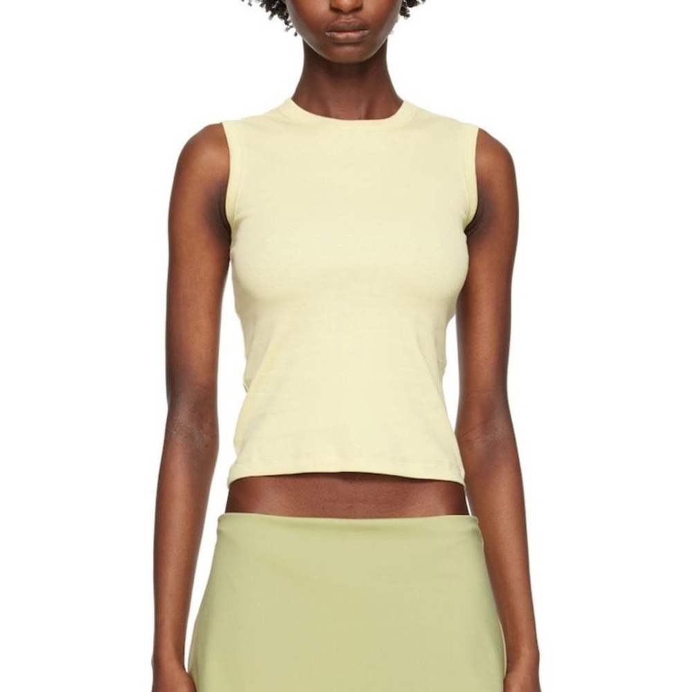 Flore Flore Esme tank in Cream-Pistachio
